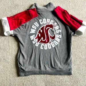 VS Pink WSU Cougars Quarter Zip Sweatshirt